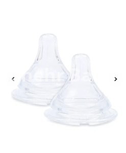 Farlin Silicone Wide-Neck Nipples (Pk-2) 3M+